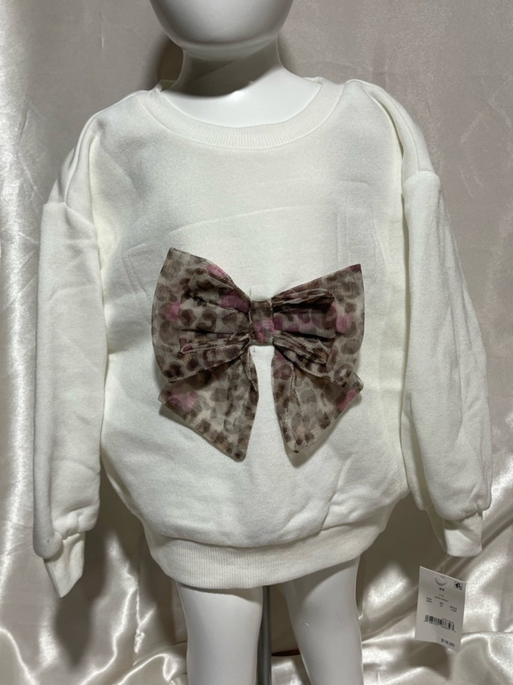 Disney’s Soft Fleece /Boutique Style Minnie Mouse Top/ 3D tulle Bow Sz 3T